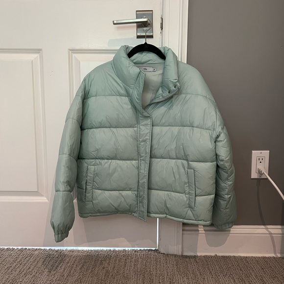 Adika Jackets & Blazers - ADIKA mint green puffer jacket